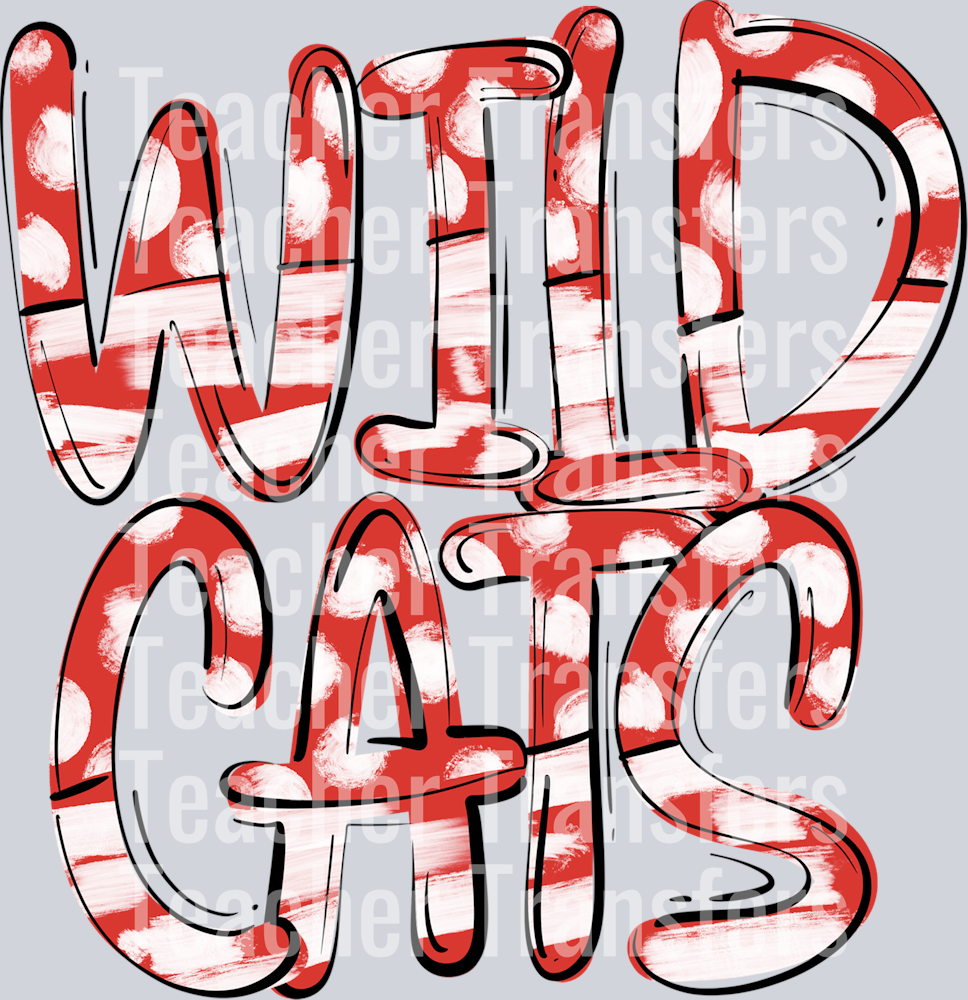 Spirit Spots Wildcats Red