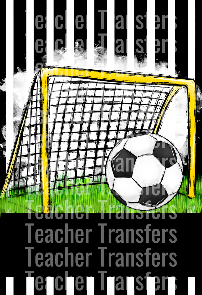 Soccer Garden Flags Black and White