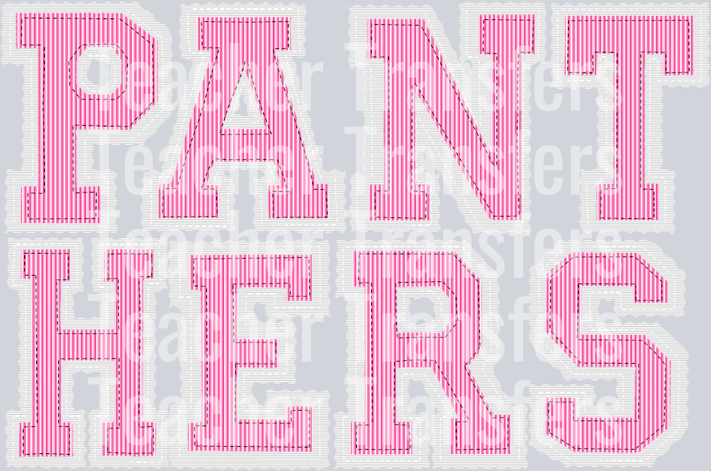 THE PREPSTER P PANTHERS PINK V2