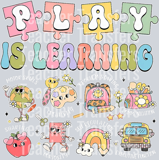 Play Is Learning Kindergarten Teacher Preschool Daycare T-Shirt
