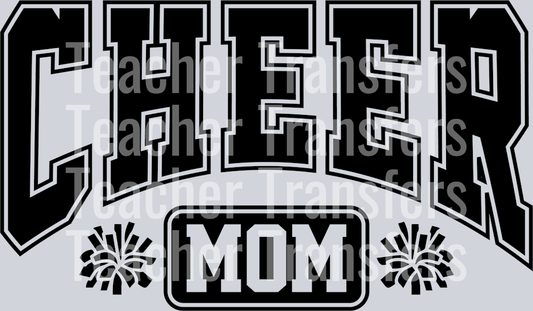 Retro Cheer Mom SVG Cheerleader Mama PNG