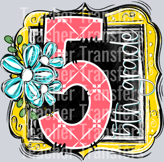 School Year Frames fifth grade