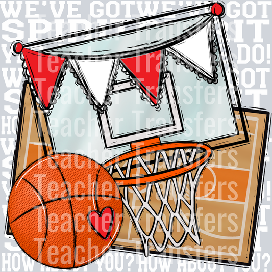 We_ve Got Spirit BASKETBALL RED