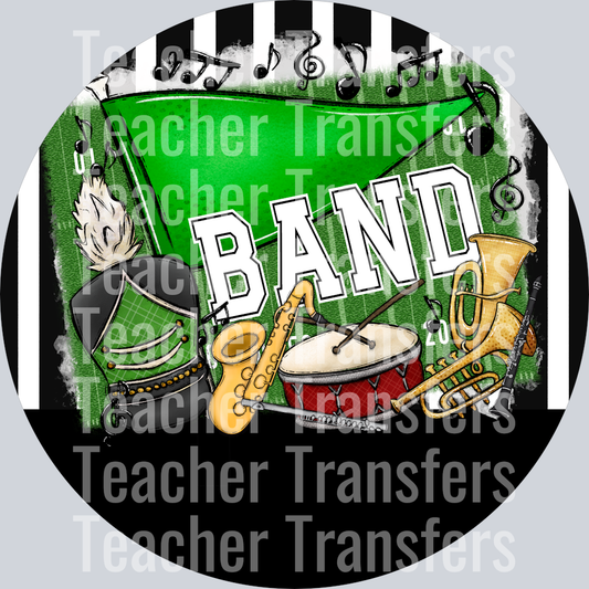 Band Tags Ornaments GREEN