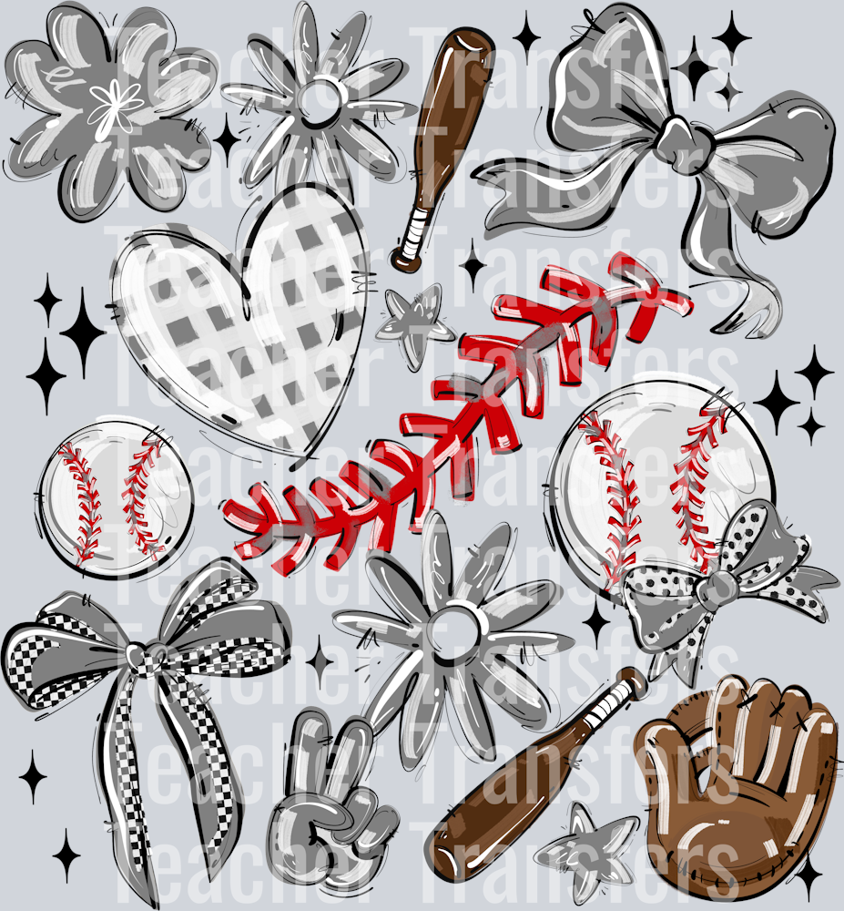 GRAY PLAY BALL COLLAGE BASEBALL