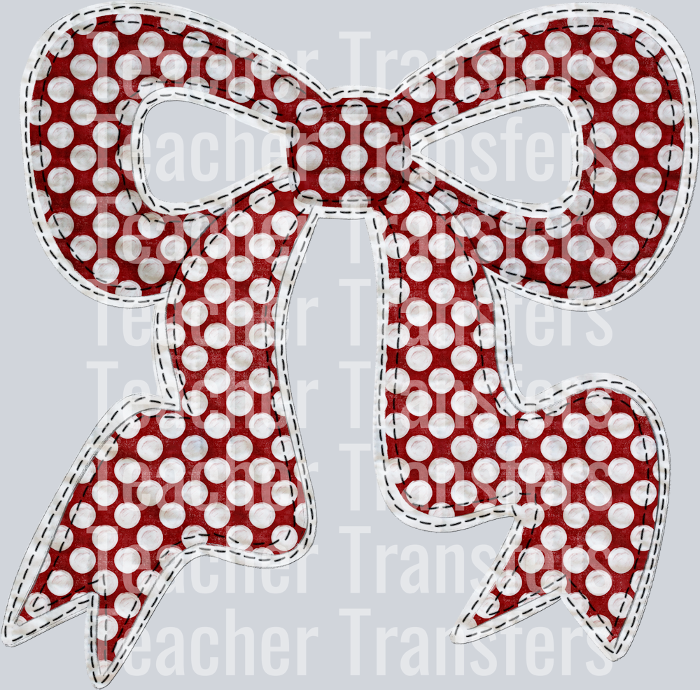 QUILTED BOW CRIMSON