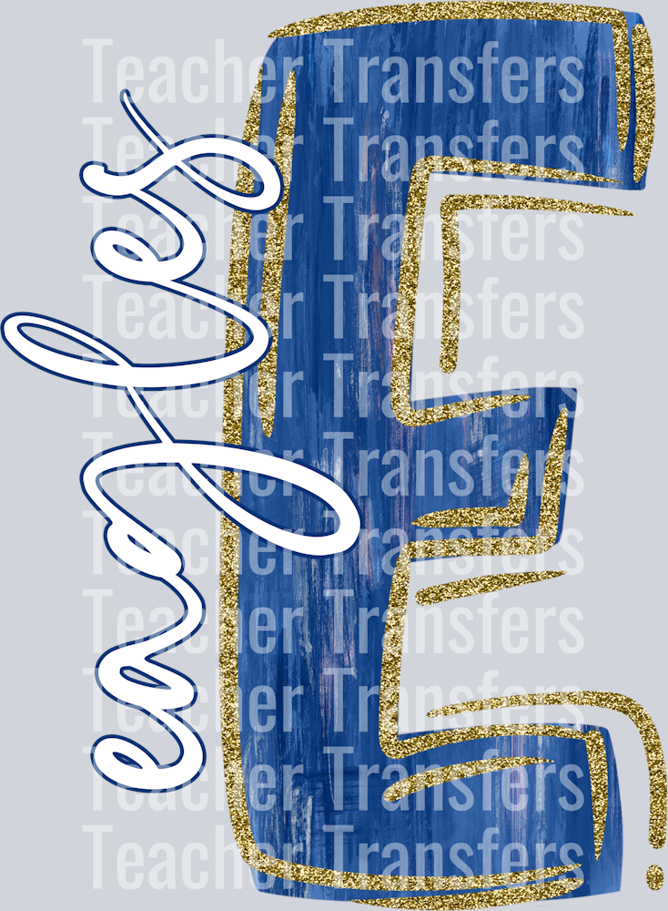 Eagles Blue M Gold Trim