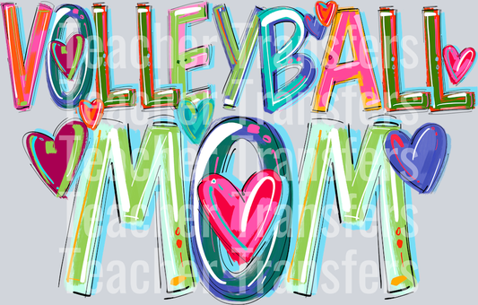 CHEERY WORDS VOLLEYBALL MOM