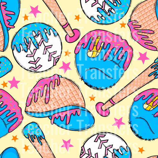 Baseball Drip seamless