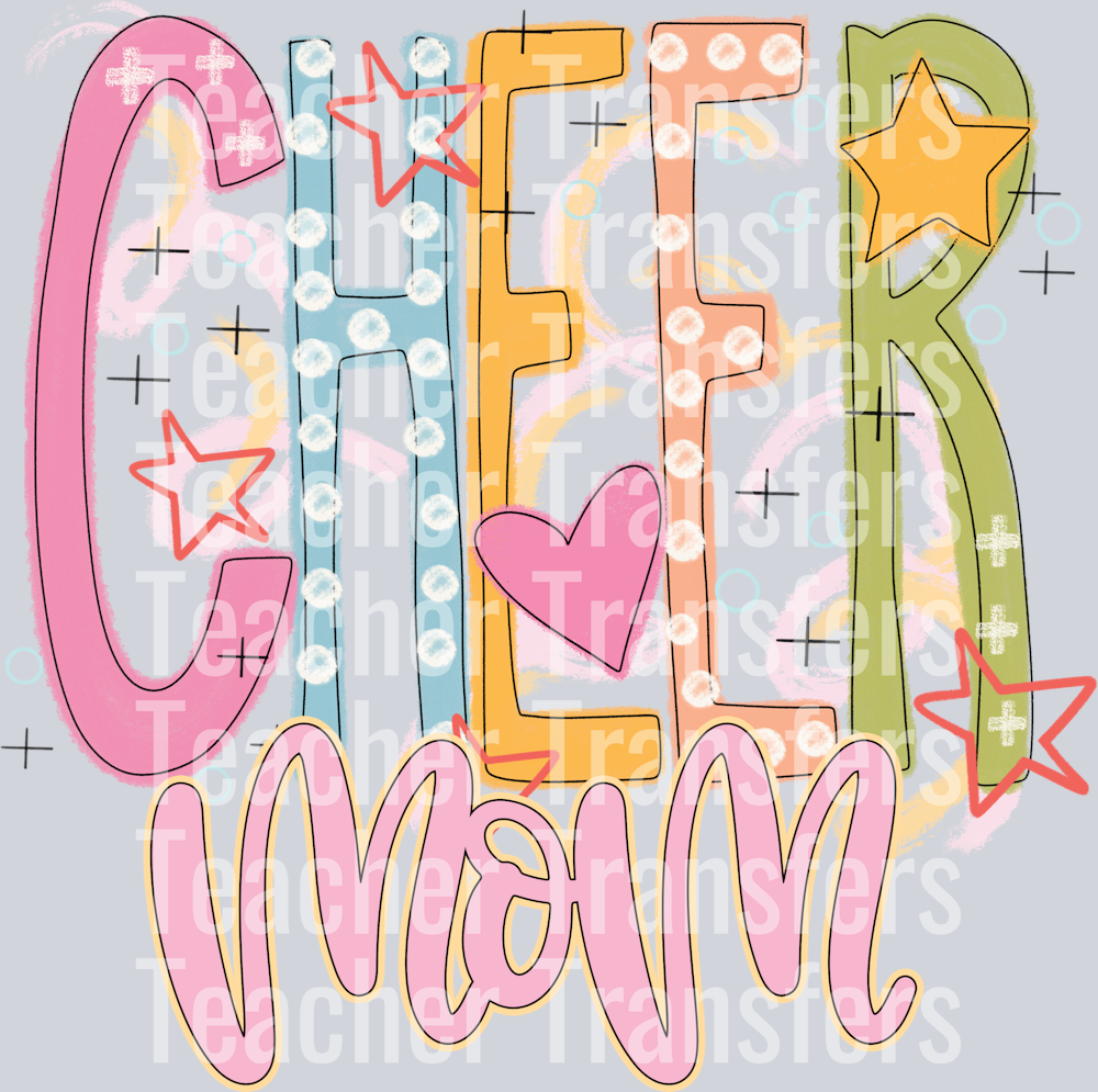 Cheer Mom Colorful