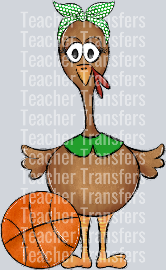 Turkey Family Set Girl Green BASKETBALL