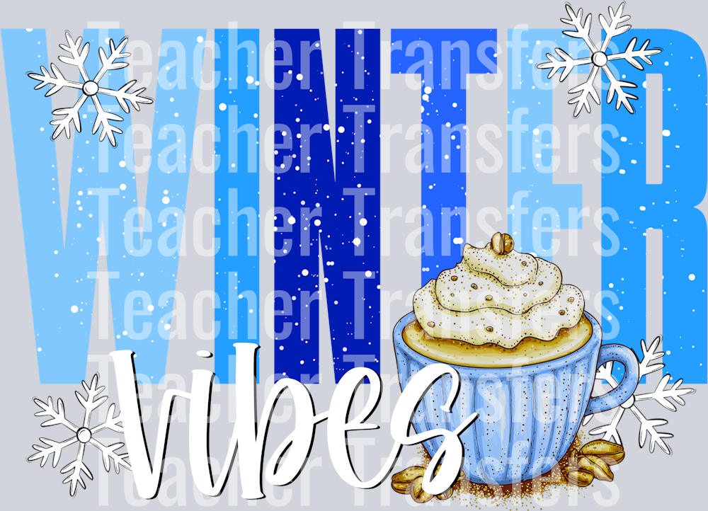 Winter Vibes Blue Cup