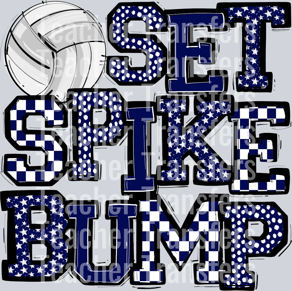 NAVY SET SPIKE BUMP
