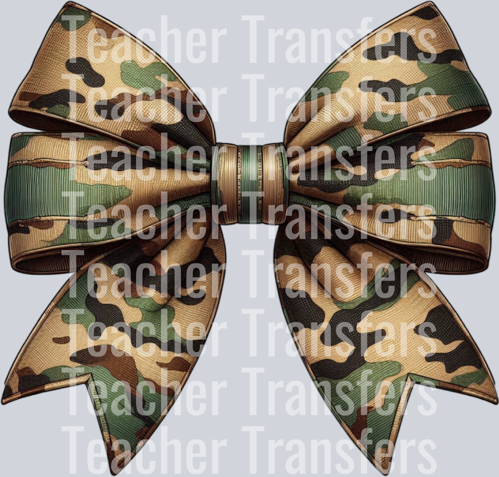 Camo Camouflage Coquette Bow Hunting PNG (1)