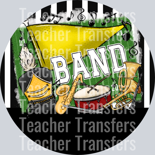 Band Tags Ornaments Yellow