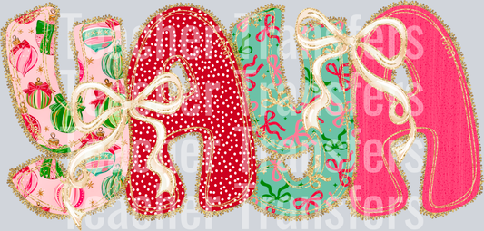ChristmasBowLace Yaya