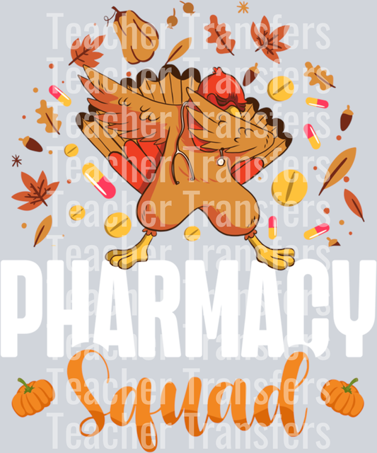 Pharmacy Squad Pharmacist Pumpkin Fall Thanksgiving Long Sleeve T-Shirt