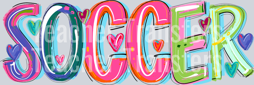 CHEERY WORDS SOCCER one line