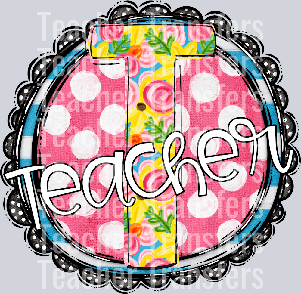 Sunny Floral Names Teacher