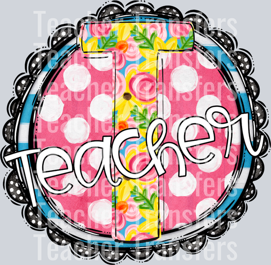 Sunny Floral Names Teacher