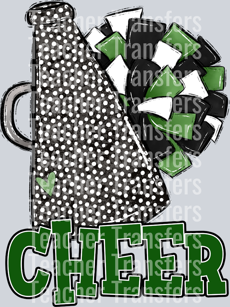 Green Black White Cheer