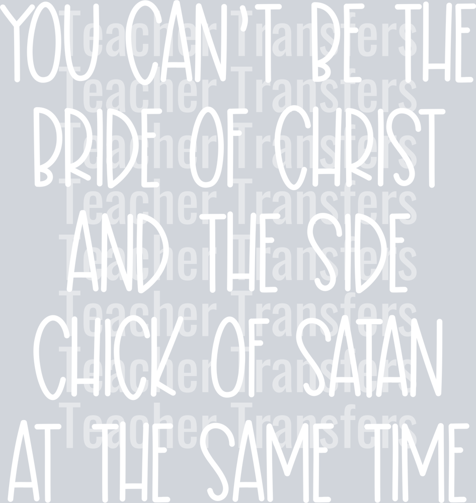 Cantbebrideofchristwht