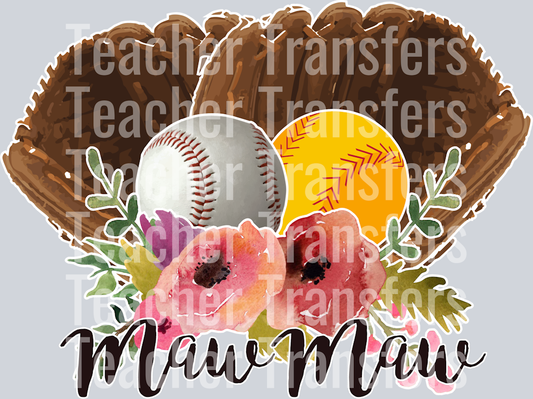 MawMaw-Baseball-Softball PNG