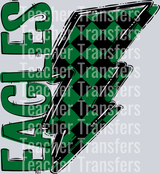 Team Go Bolt Eagles Kelly Black