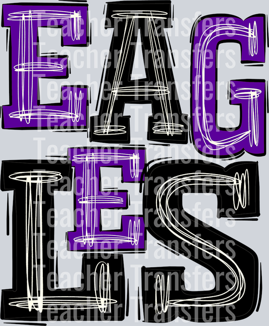 Eagles Black and Purple