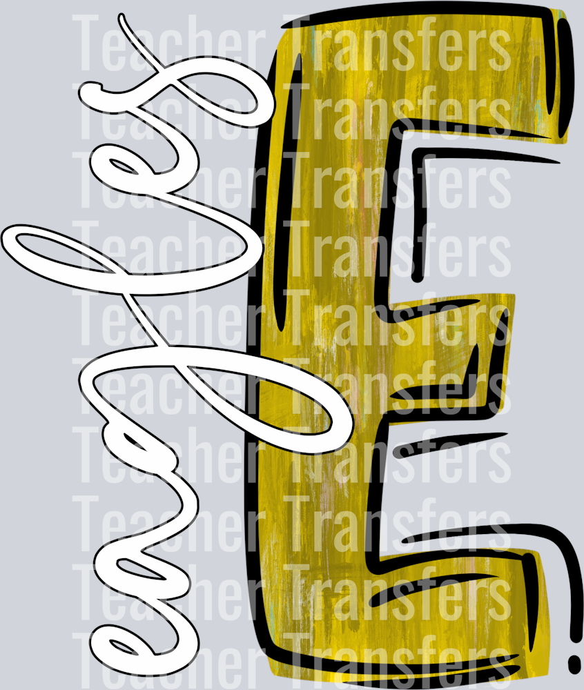 Eagles Yellow Gold Black