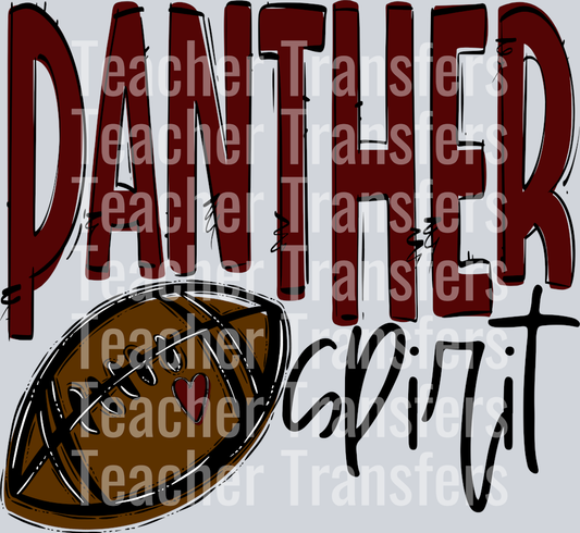 Team Go Spirit PANTHER FOOTBALL MAROON