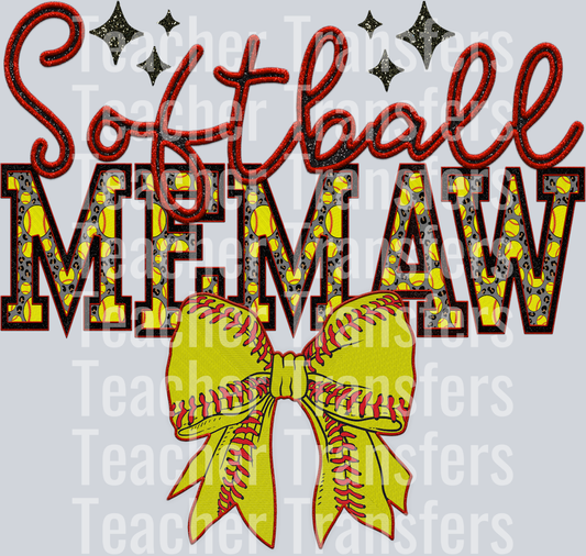 SOFTBALL BOW SOFTBALL MEMAW HWDS