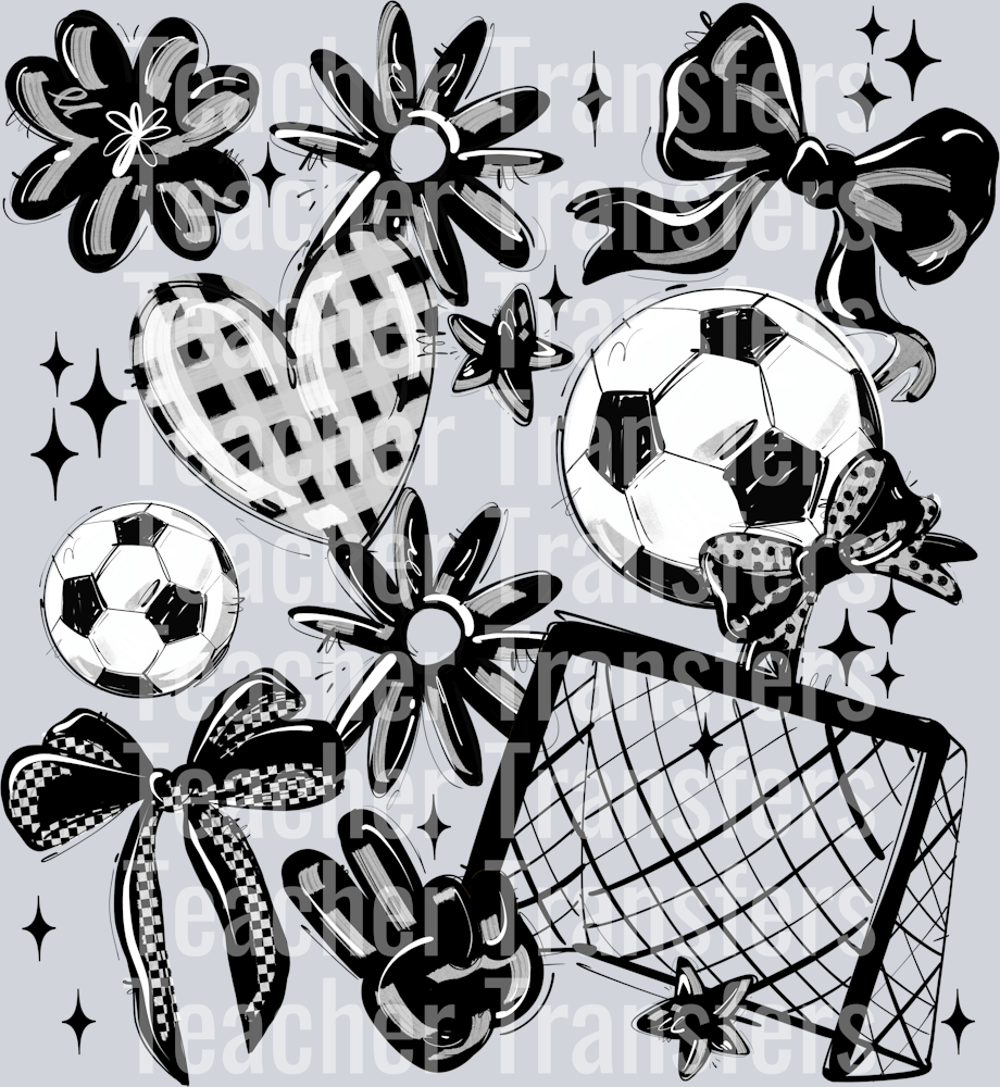 BLACK SOCCER PLAY BALL COLLAGE