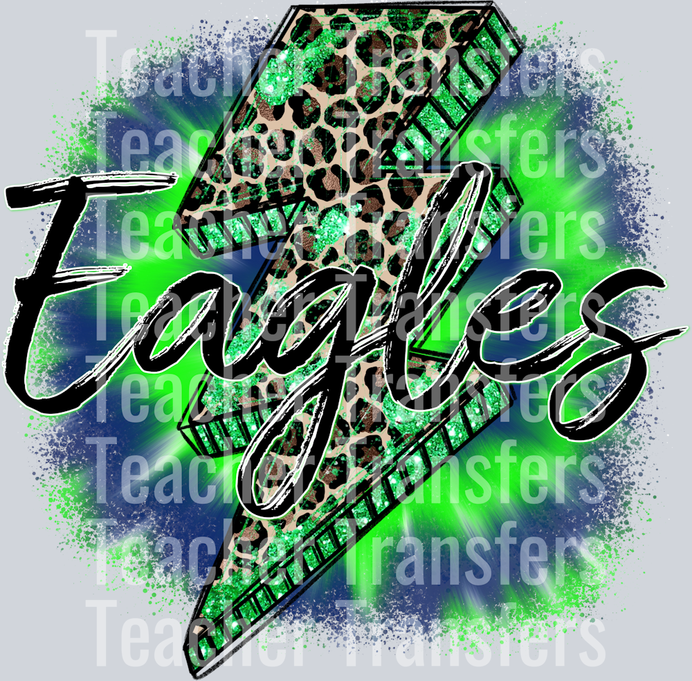 Eagles Blue and Neon