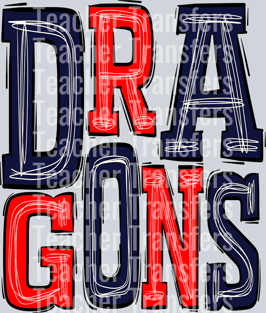 DRAGONS-NAVY-RED