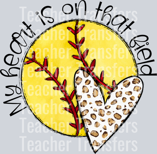 My Heart is on that SOFTBALL NO FLOWERS NO MOM