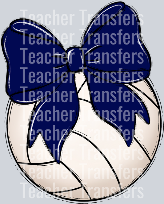Bows and Balls Volleyball Navy
