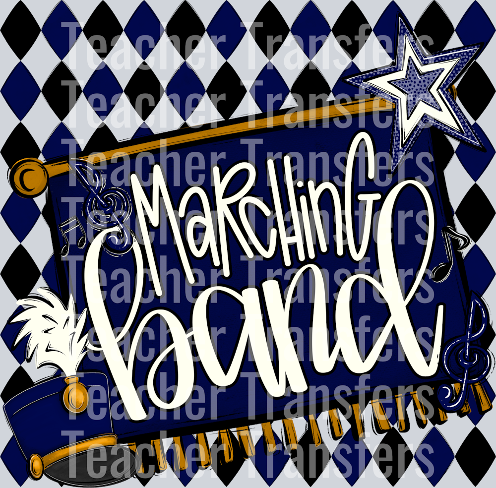 MARCHING BAND ARGYLE NAVY