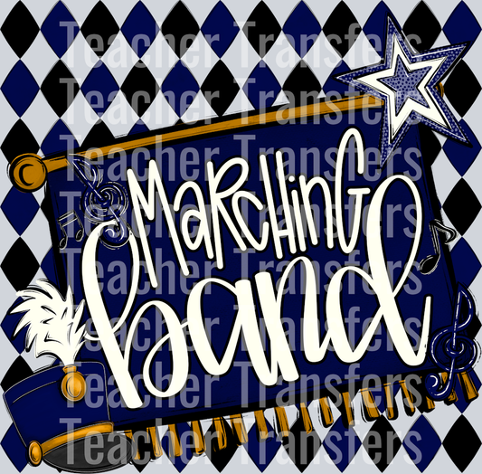 MARCHING BAND ARGYLE NAVY