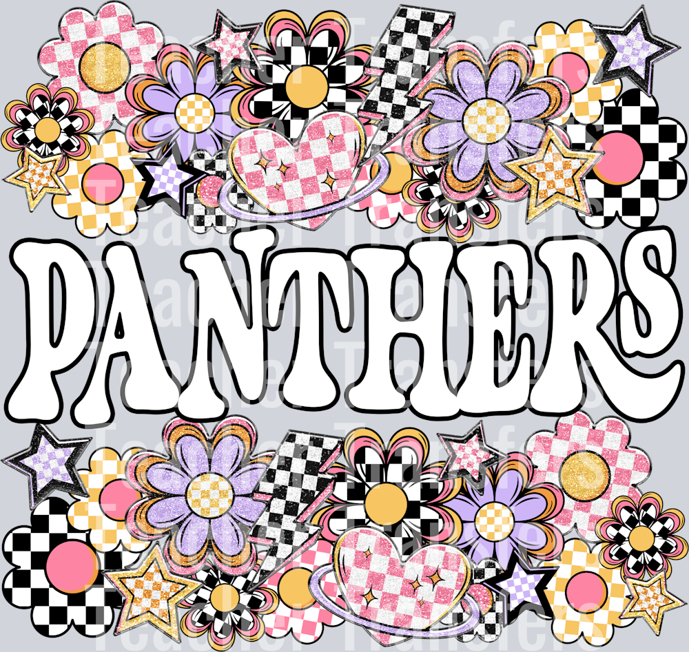 Funky Flowers Mascots PANTHERS