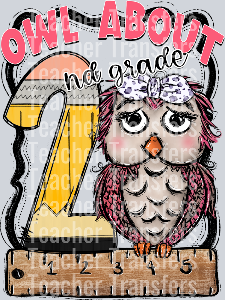 Owl About PINK SECOND GRADE
