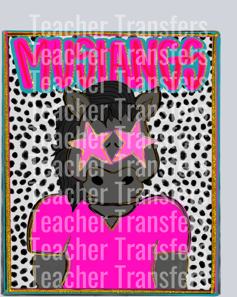 Mustangs black horse