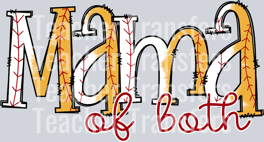 softball baseball mama of both