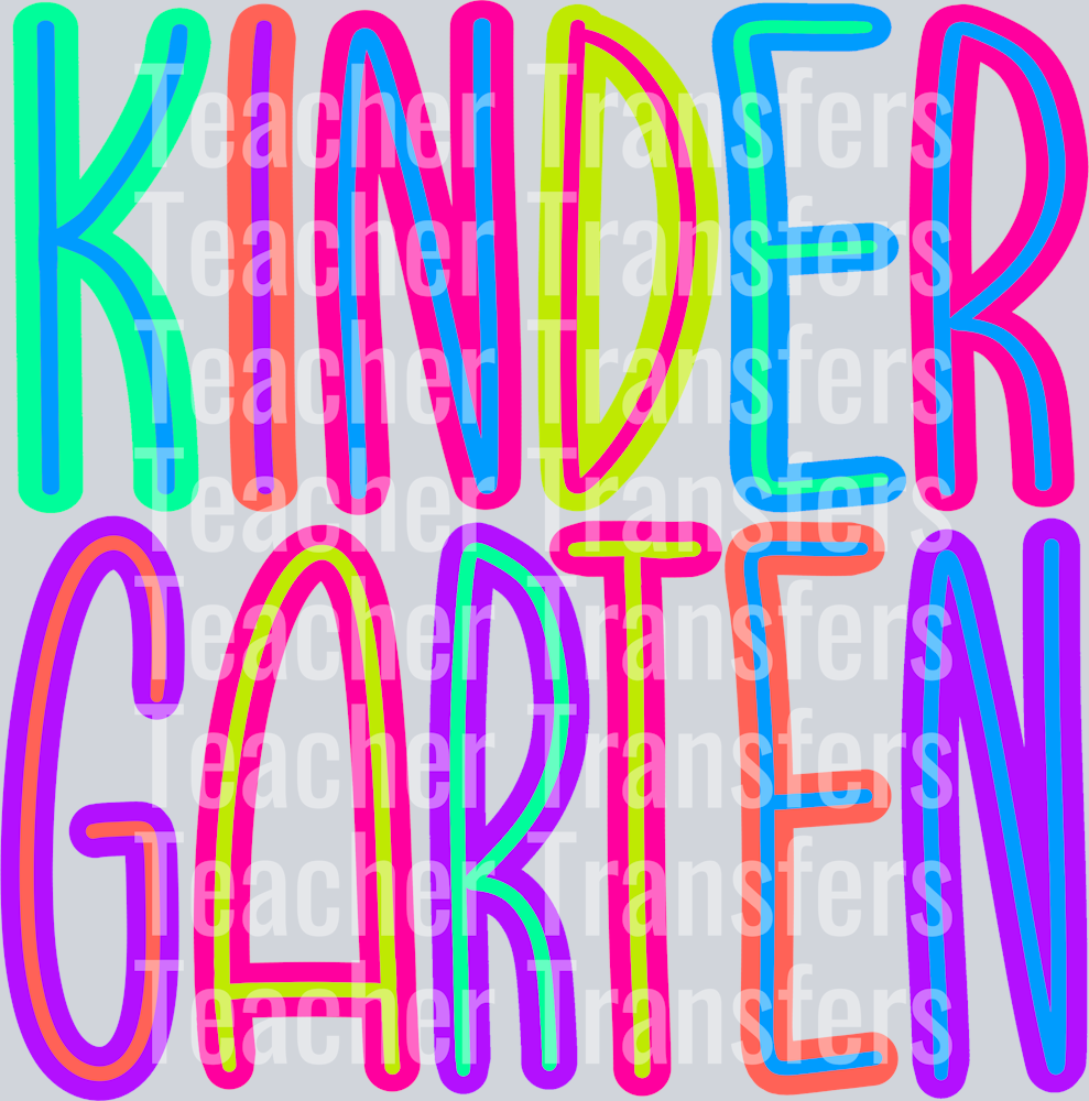 Back to School Brights KINDERGARTEN