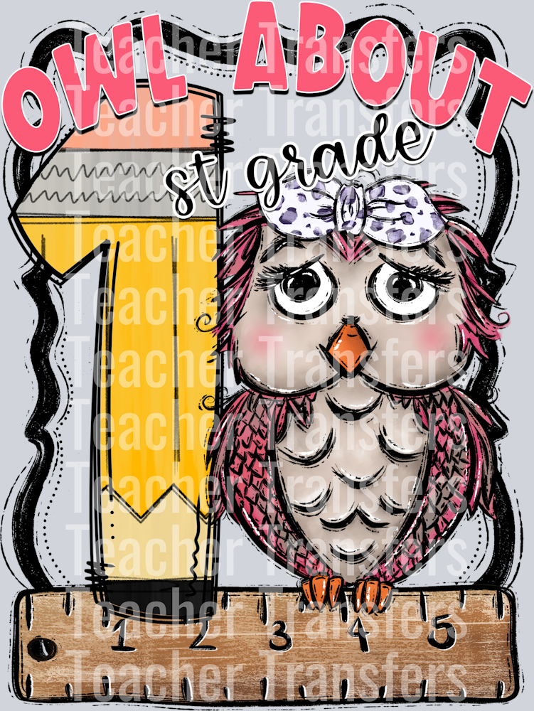 Owl About PINK FIRST GRADE