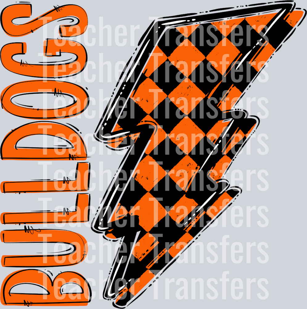 Team Go Single Bolt Bulldogs Orange