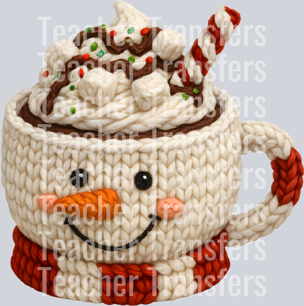SNOWMAN HOT COCOA FAUX YARN
