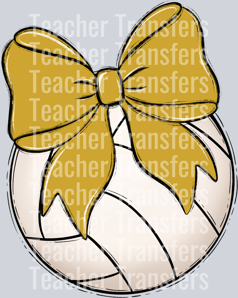 Bows and Balls Volleyball Vegas Gold