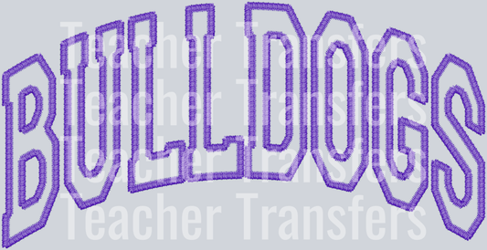 Bulldogs Purple Stitch