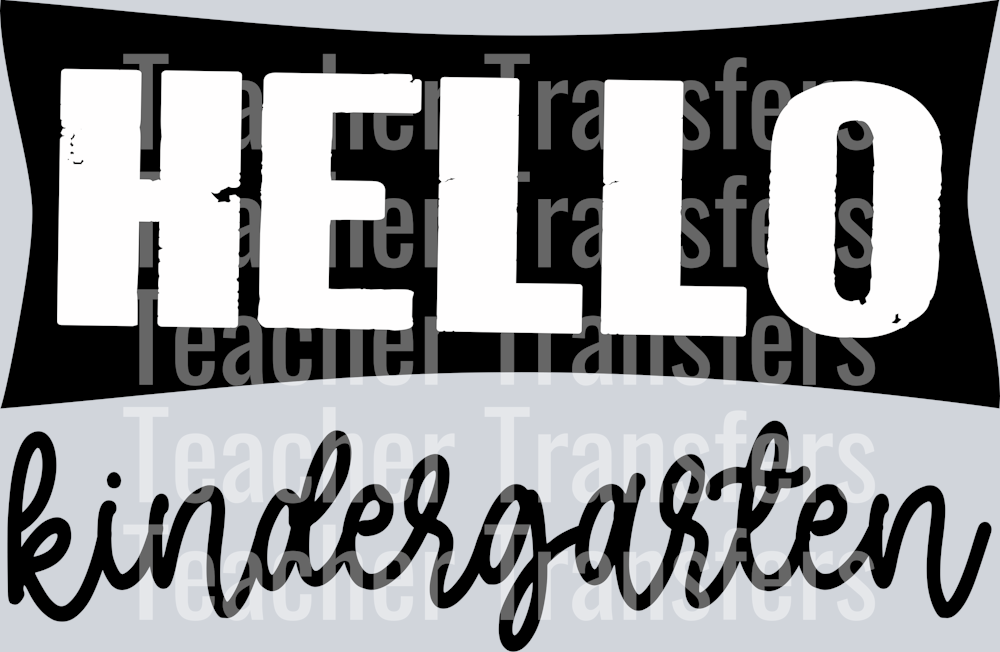 Hello Grade Level BANNER Kindergarten